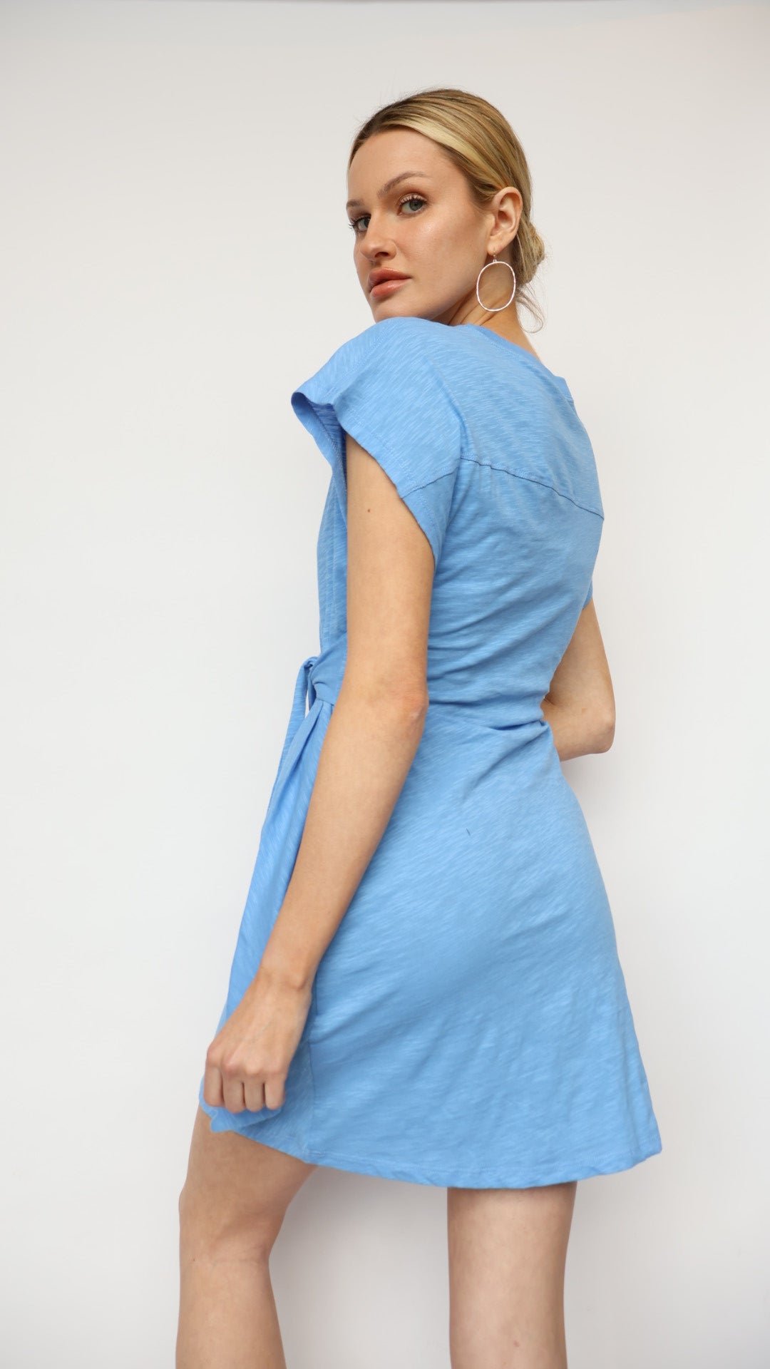 Side Tie Midi Dress