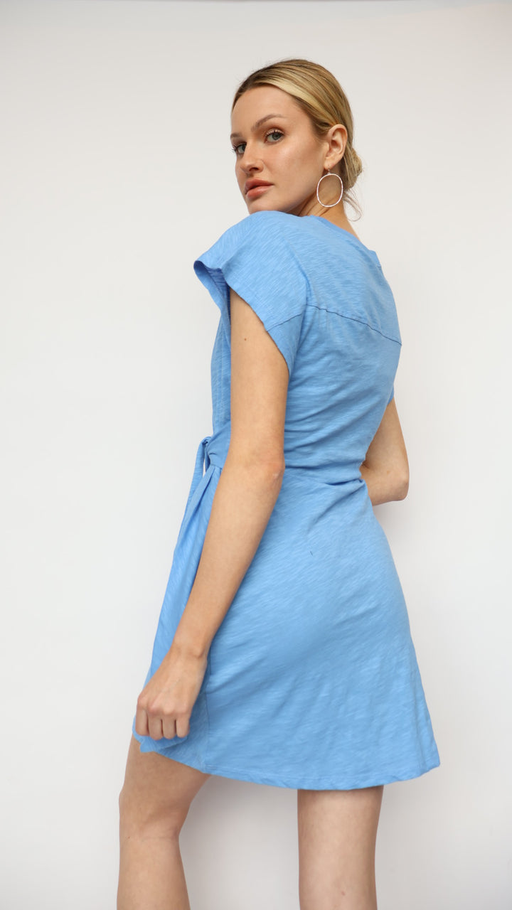 Side Tie Midi Dress