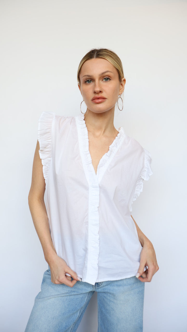 Ellie Ruffle Detail Top