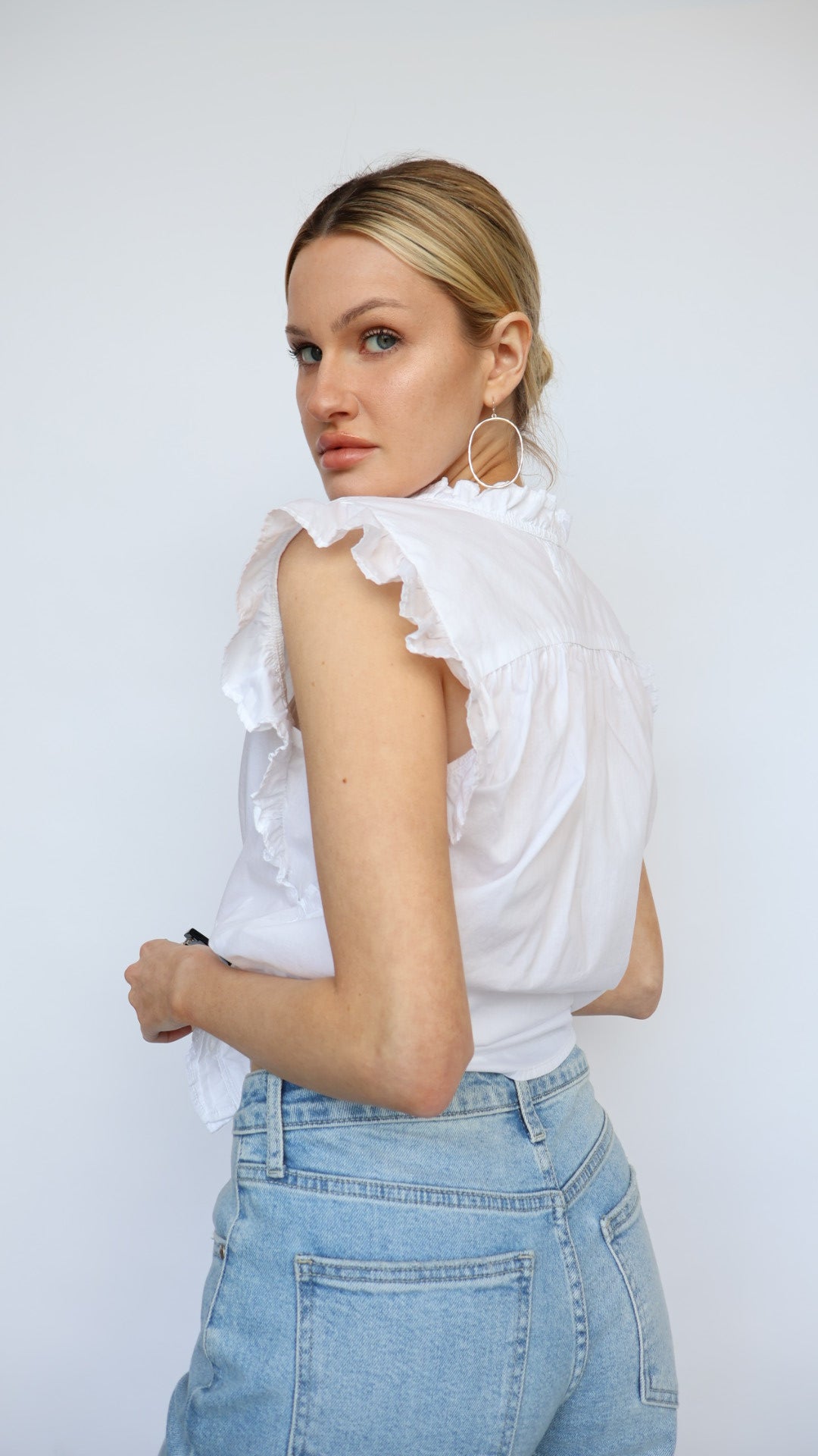Ellie Ruffle Detail Top