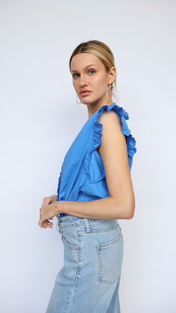 Ellie Ruffle Detail Top