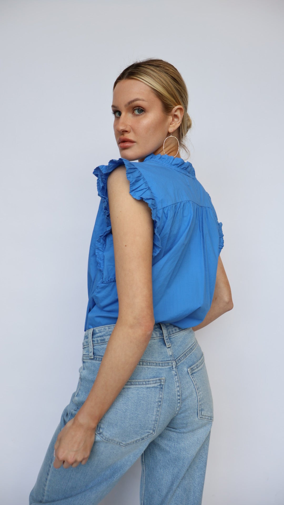 Ellie Ruffle Detail Top