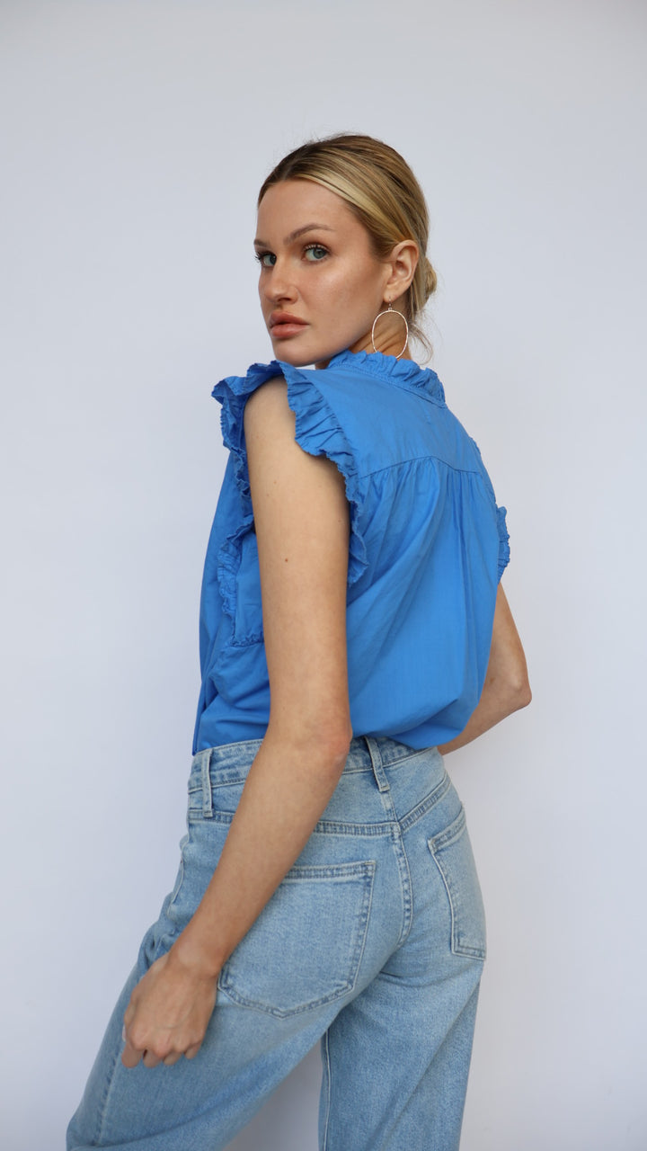 Ellie Ruffle Detail Top