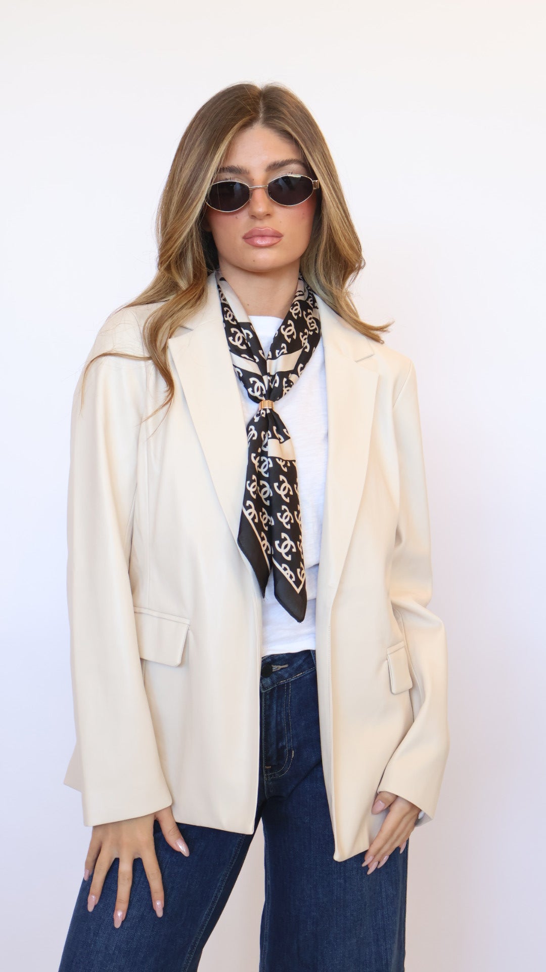 Designer Inspired Silk Bandana Scarf