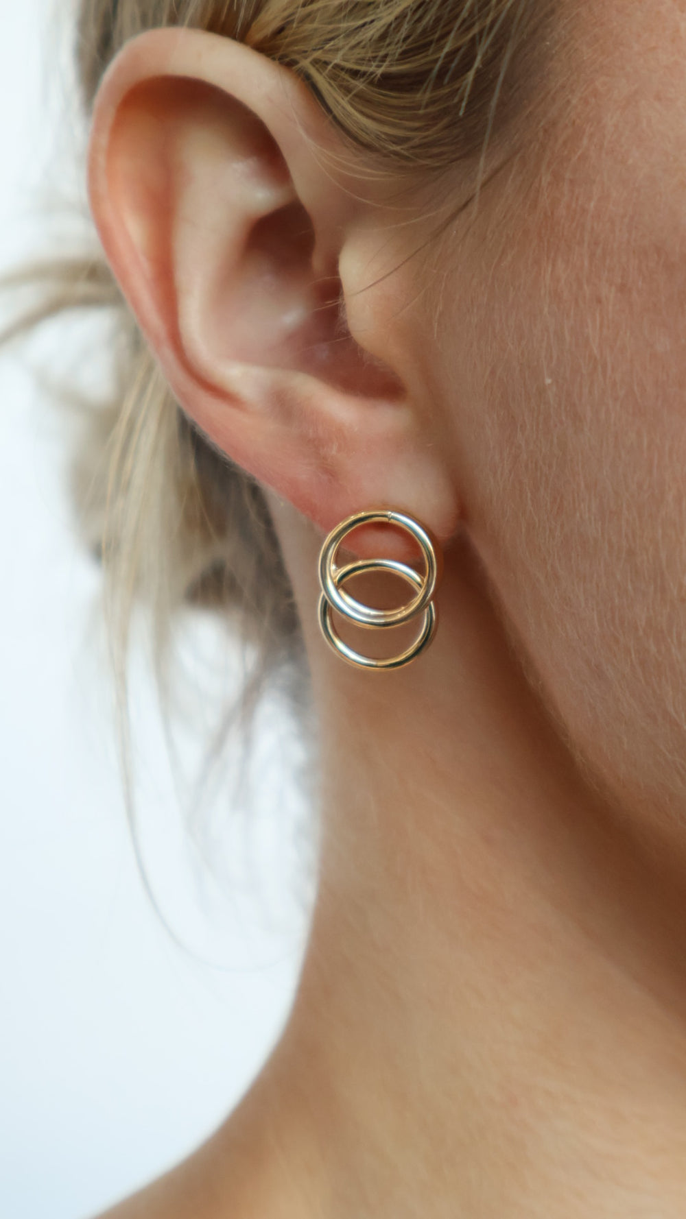 Double Round Earrings