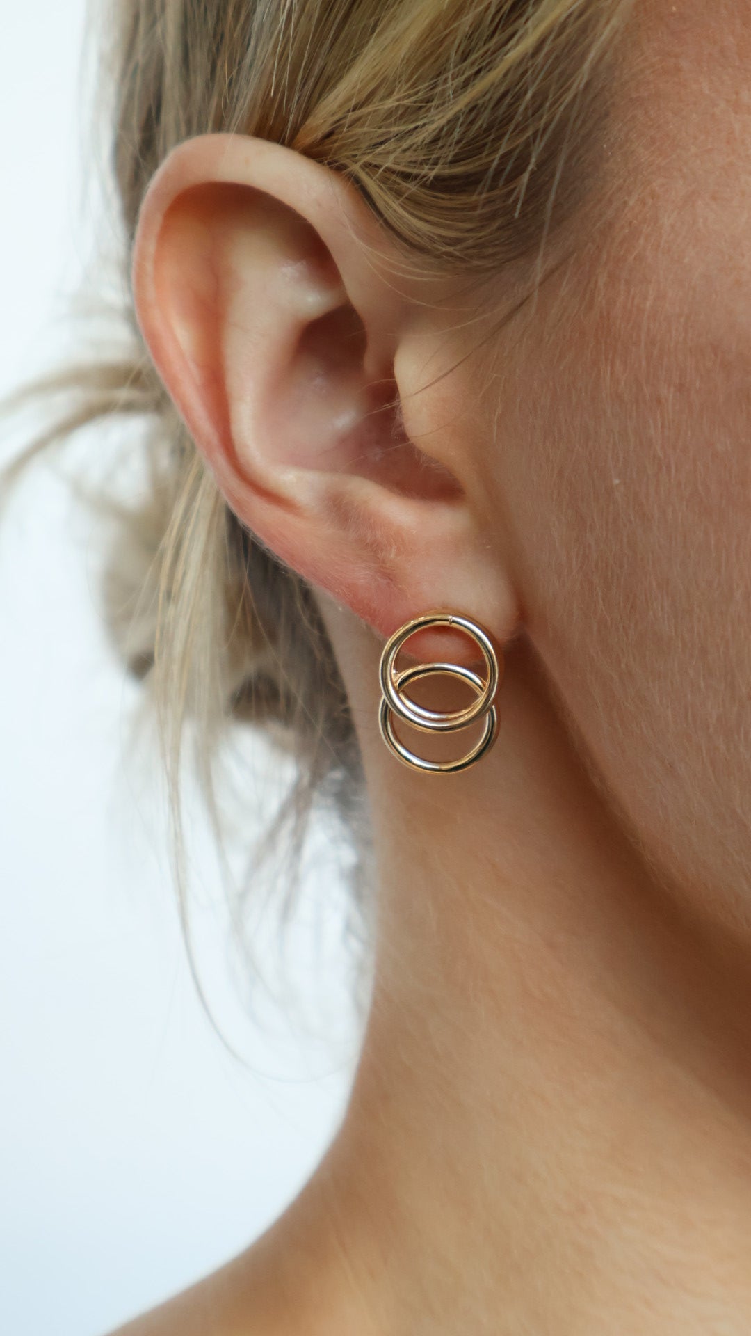 Double Round Earrings