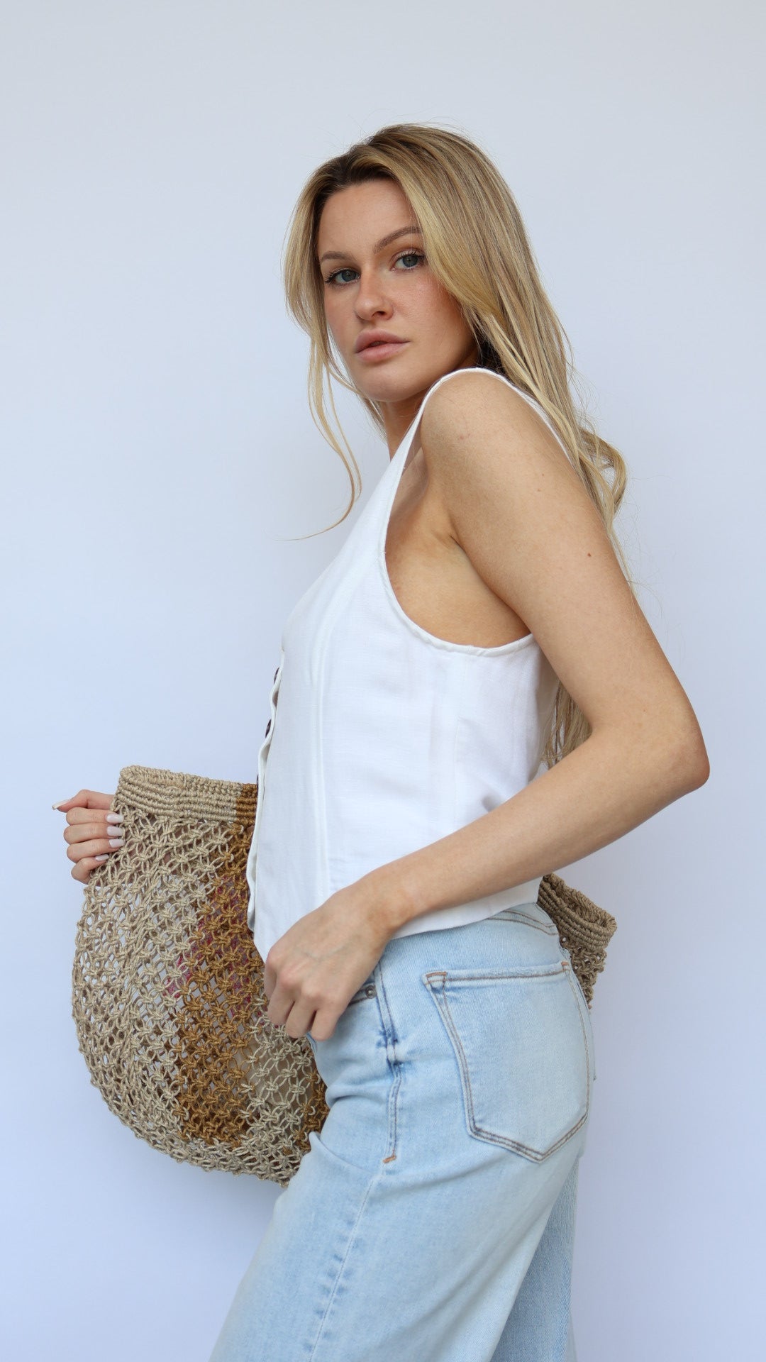 Wood Button Vest