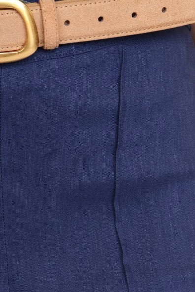 Crop Linen Trouser Pant