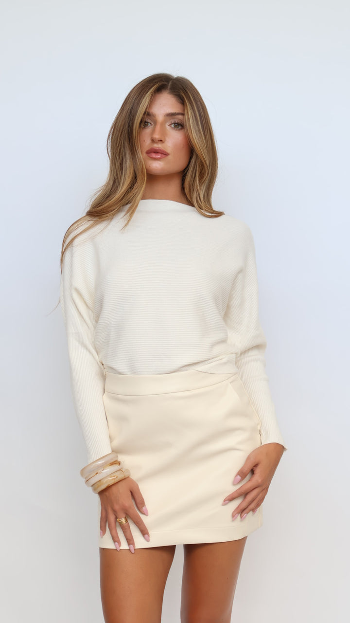 Vegan Leather Mini Skirt
