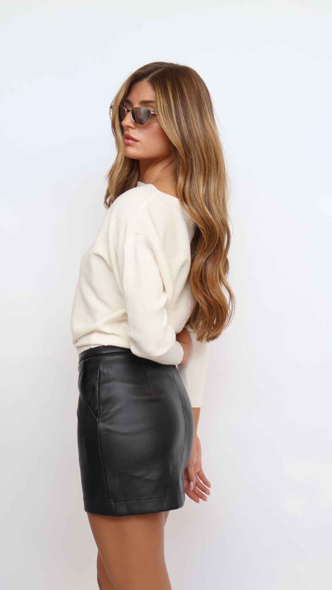 Vegan Leather Mini Skirt