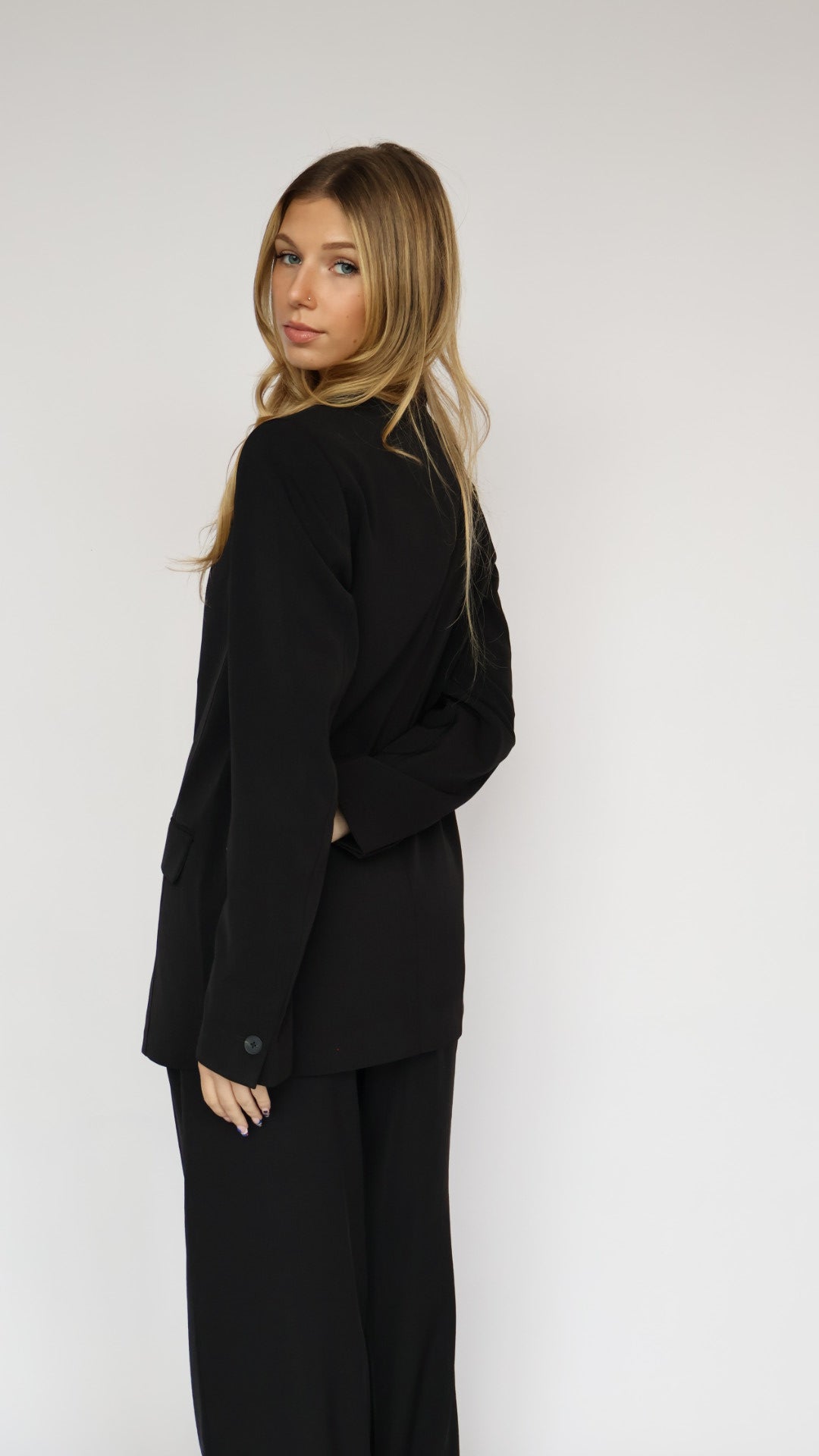 Classic Oversize Single Button Blazer