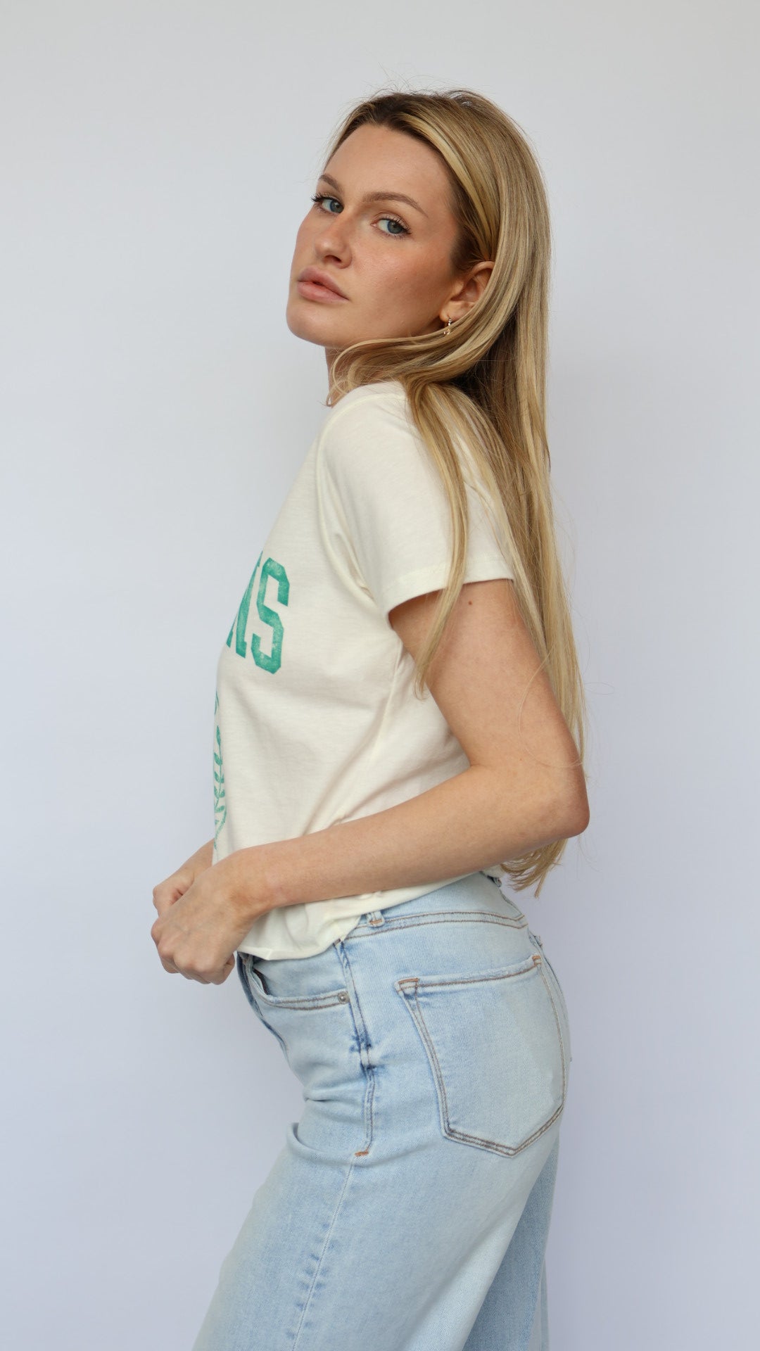 Hamptons Varsity Crop Tee