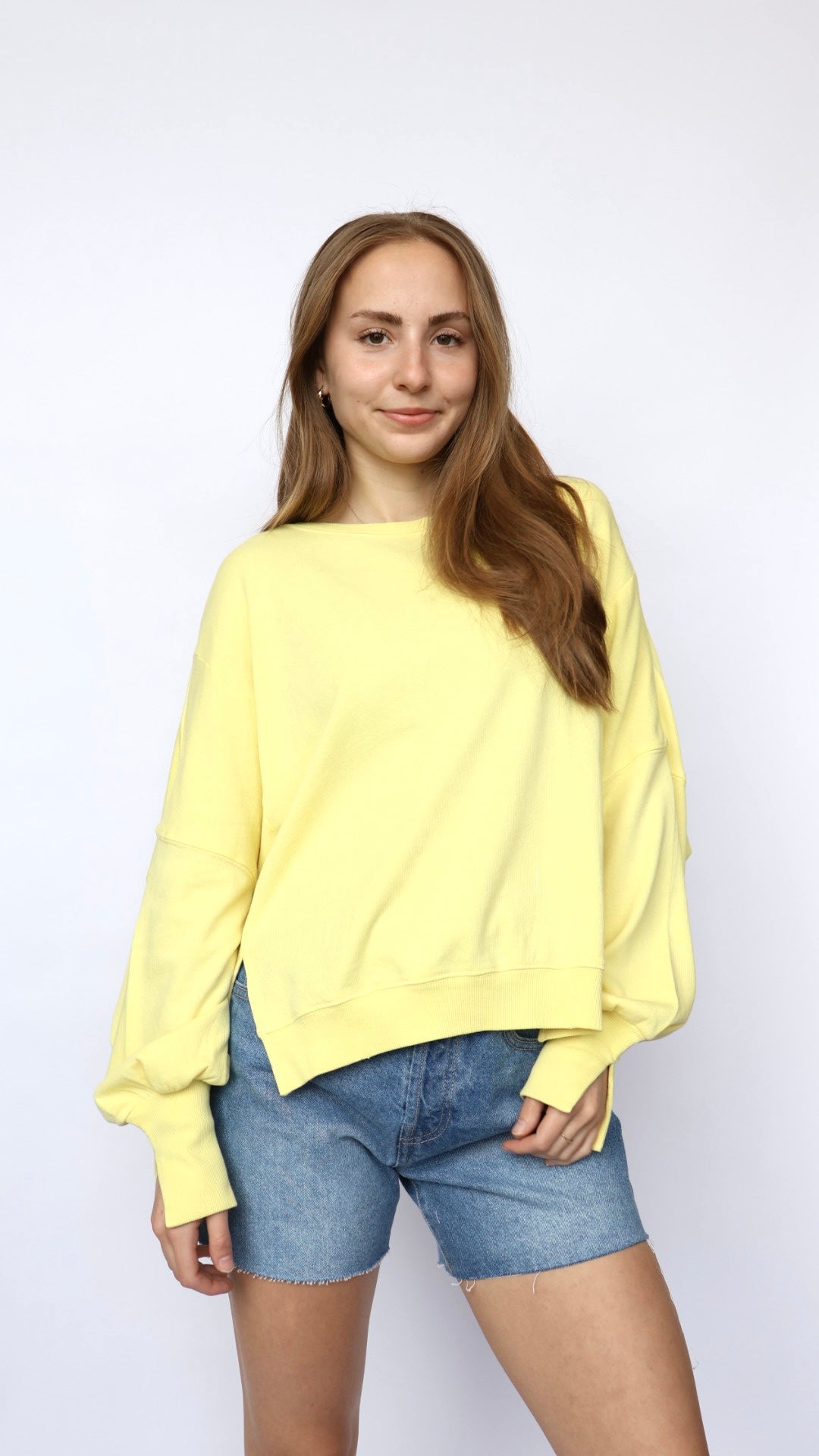 Butter Yellow Lightweight Sweatshirt