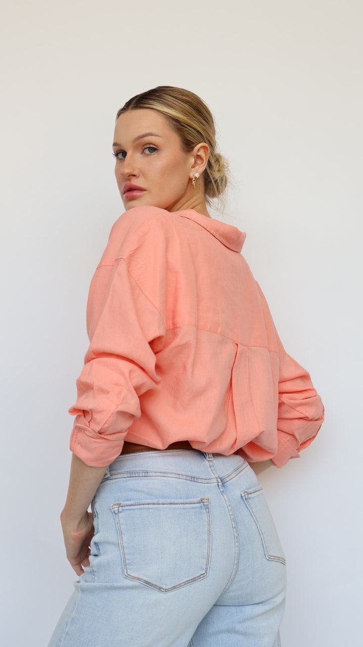 Linen Button Down Shirt
