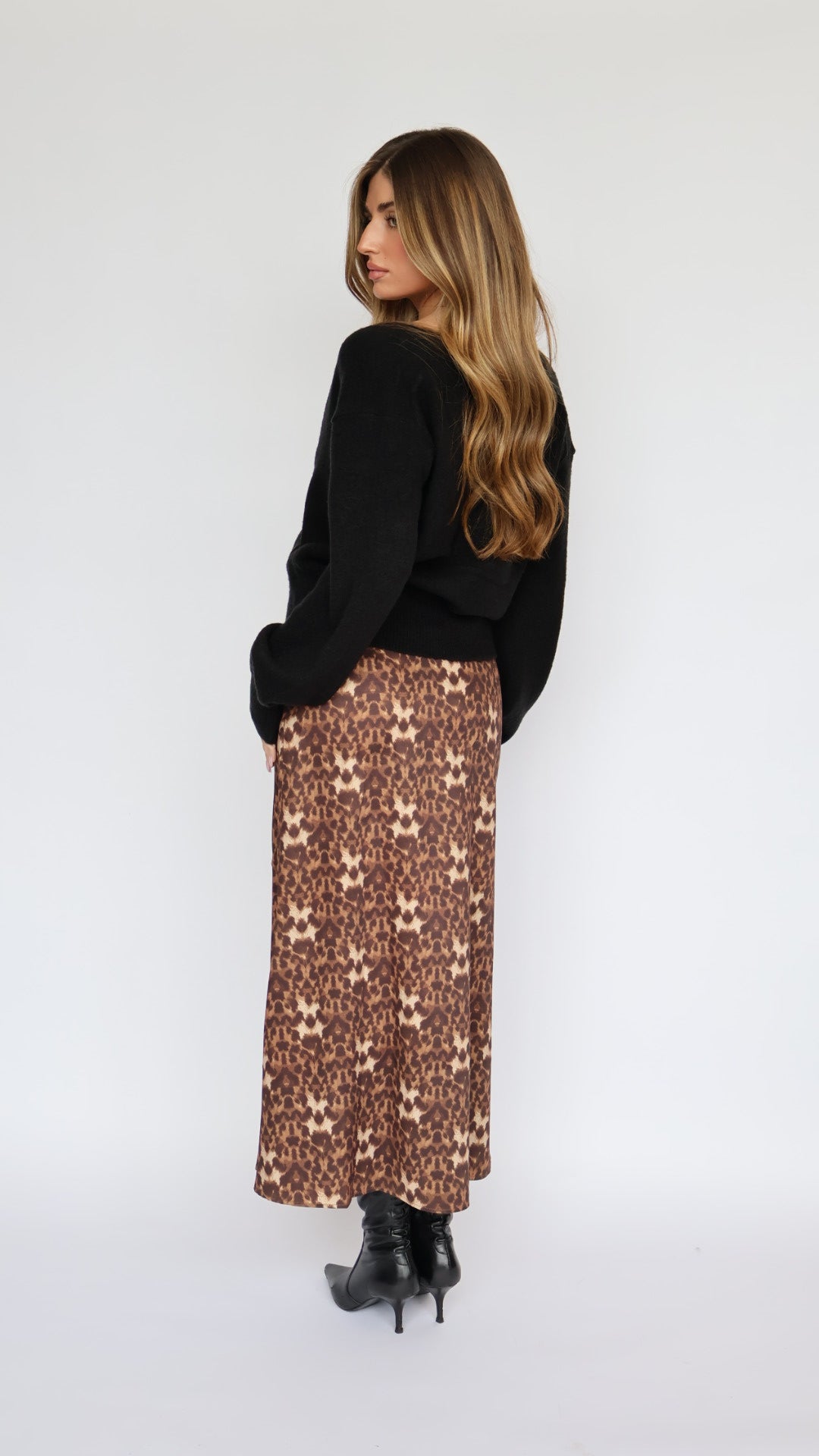 Leopard Midi Skirt