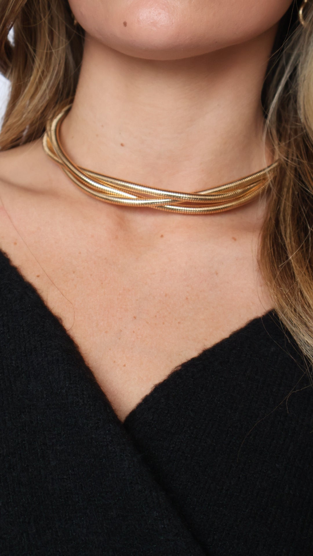 Twisted Gold Choker
