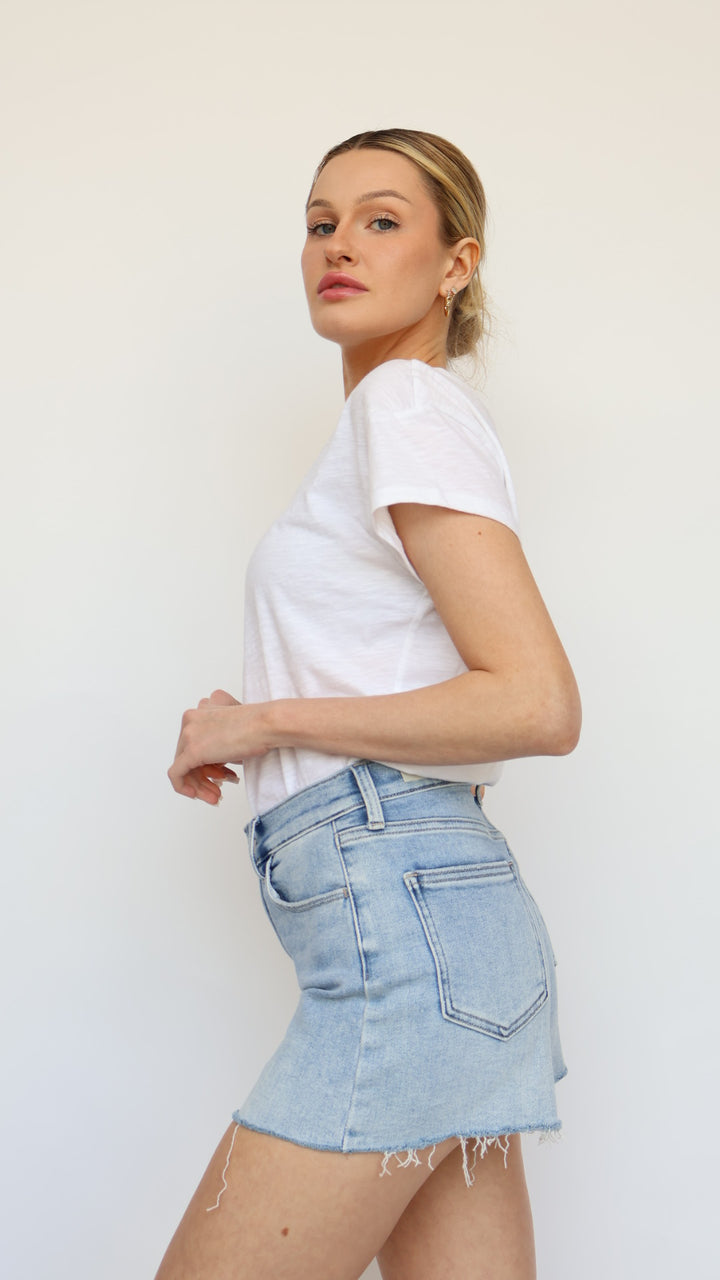 Just Black Stretch High Rise Short