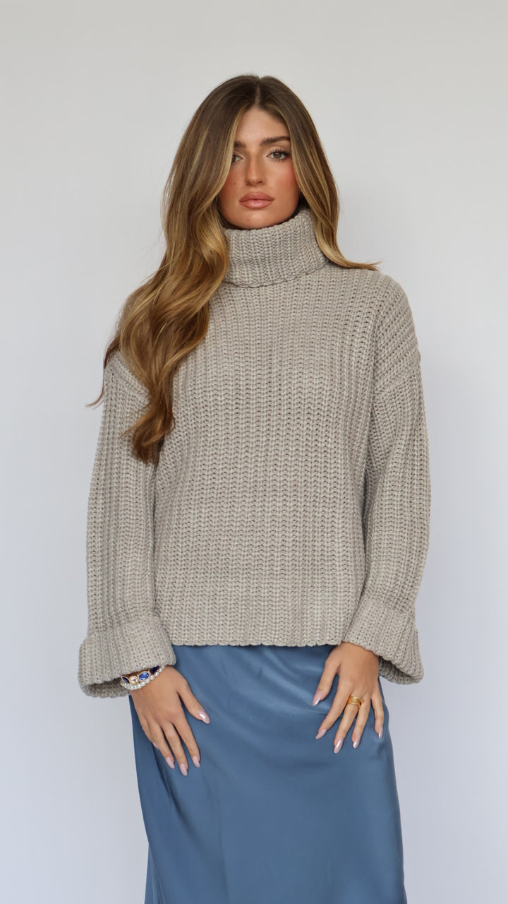 525 America - Vida Turtleneck Shaker Pullover Sweater
