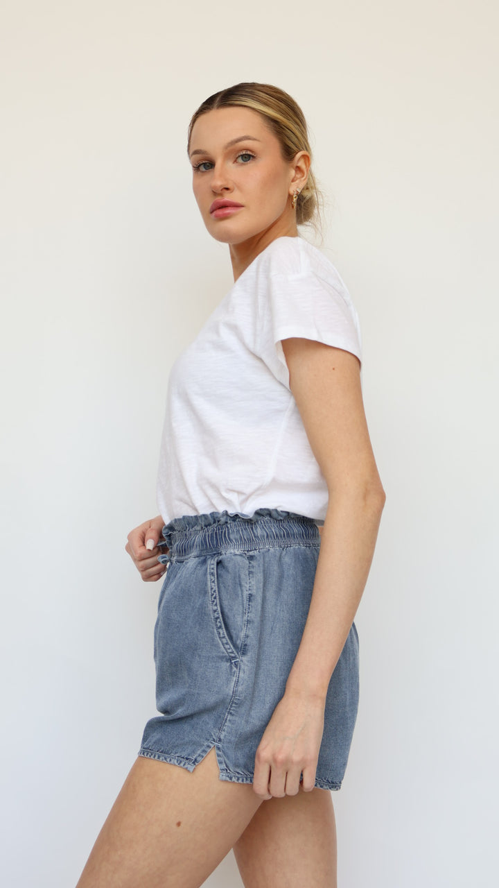 Krissy Denim Tencel Shorts