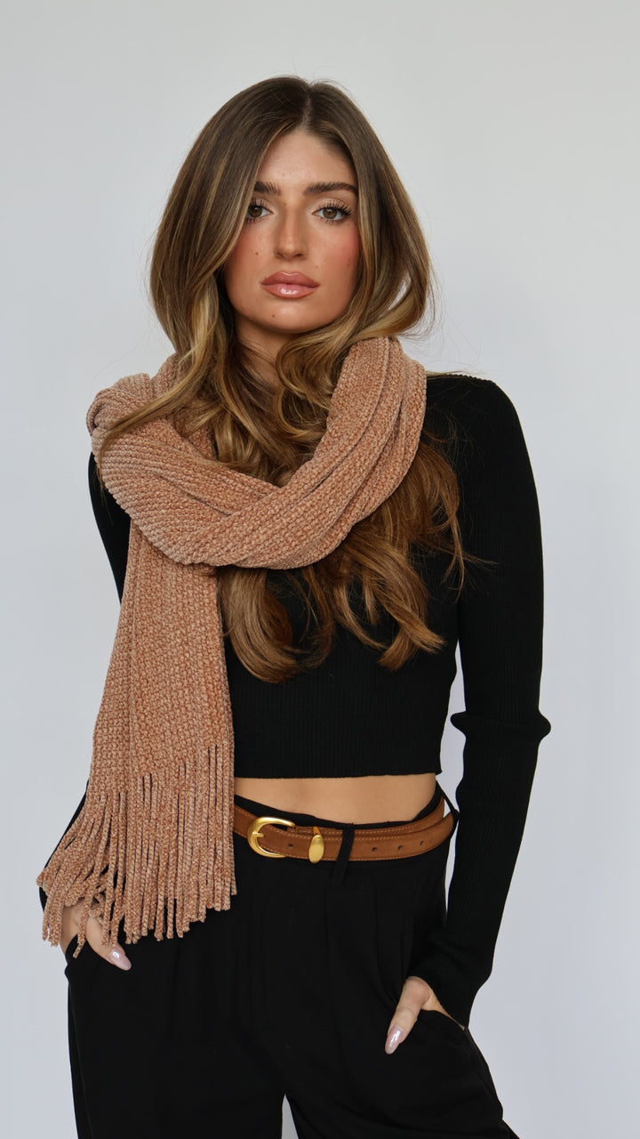 Oversized Chenille Winter Scarf