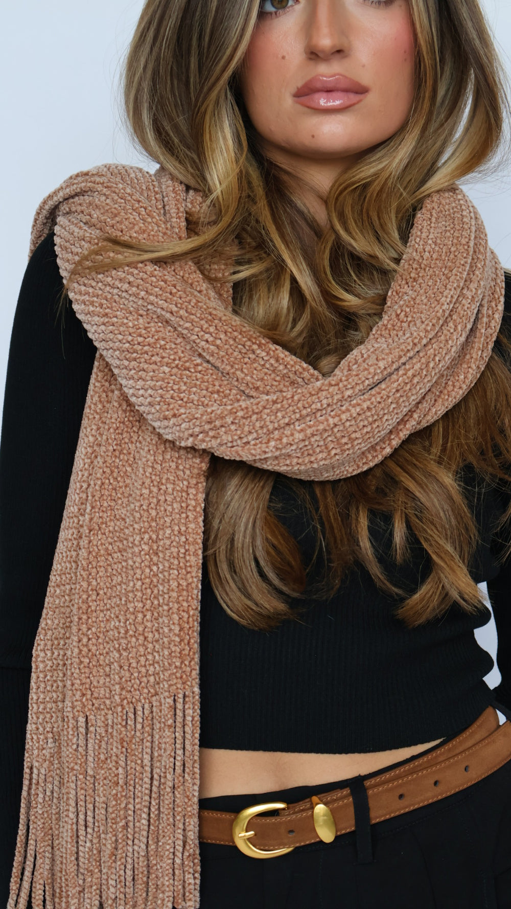 Oversized Chenille Winter Scarf