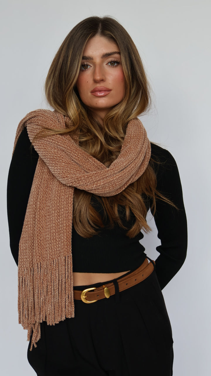 Oversized Chenille Winter Scarf
