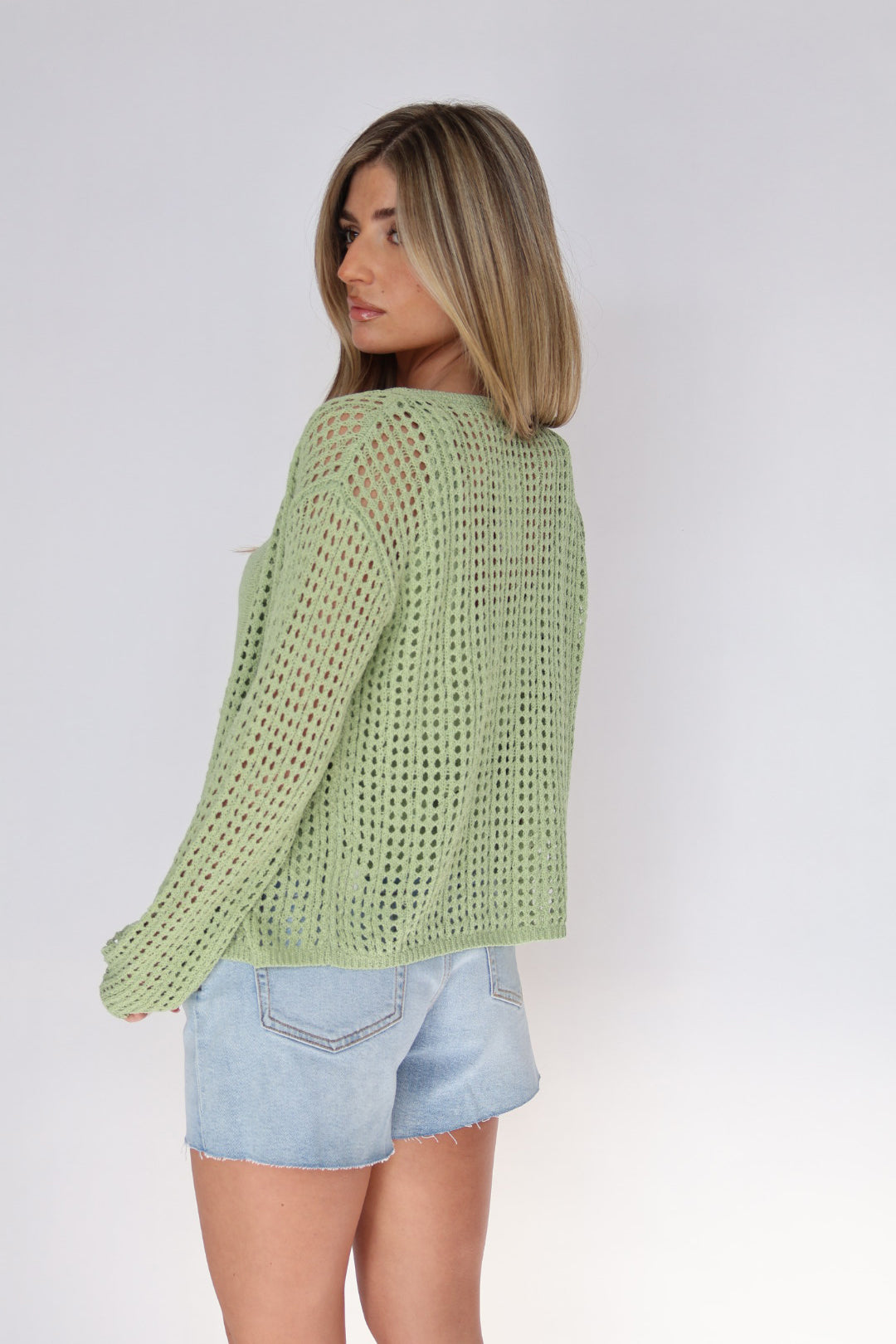 Open Lightweight Crochet Cardigan