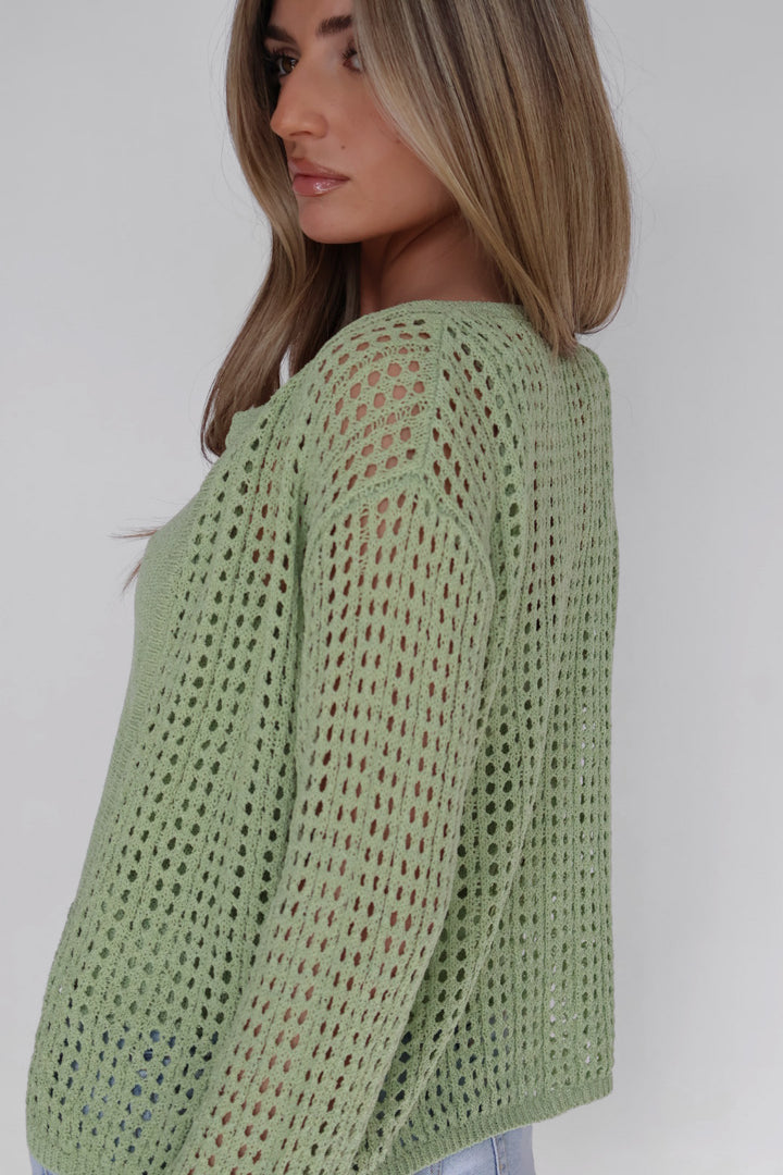 Open Lightweight Crochet Cardigan