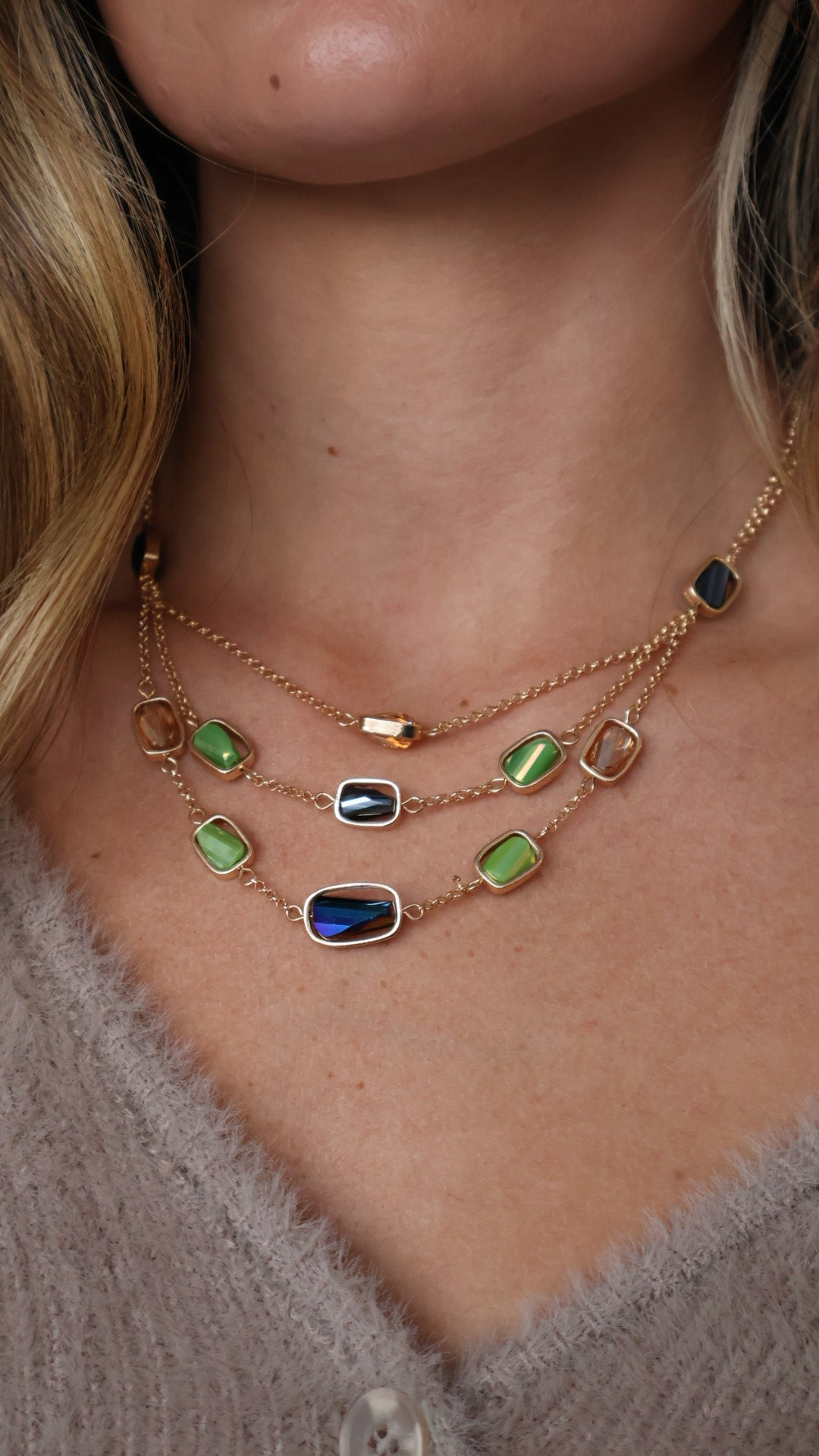 Stone Layer Necklace