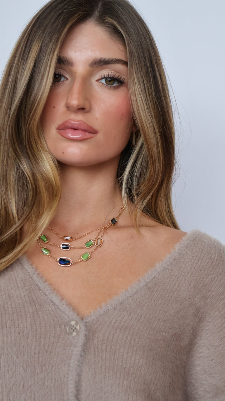 Stone Layer Necklace