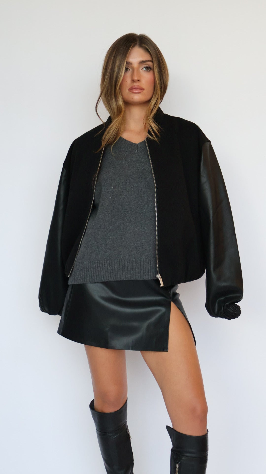 Vegan Leather Mini Skirt