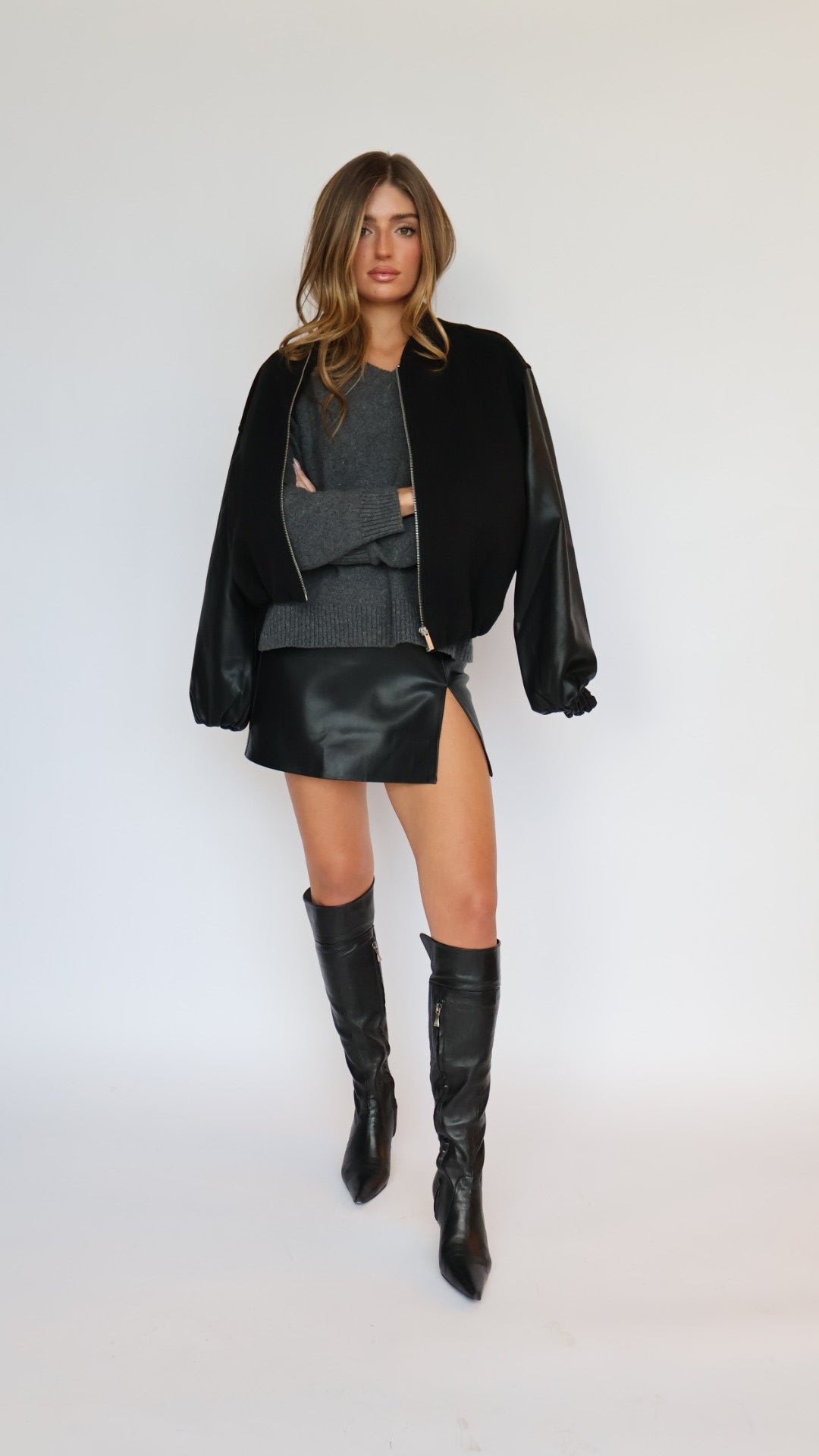 Vegan Leather Mini Skirt