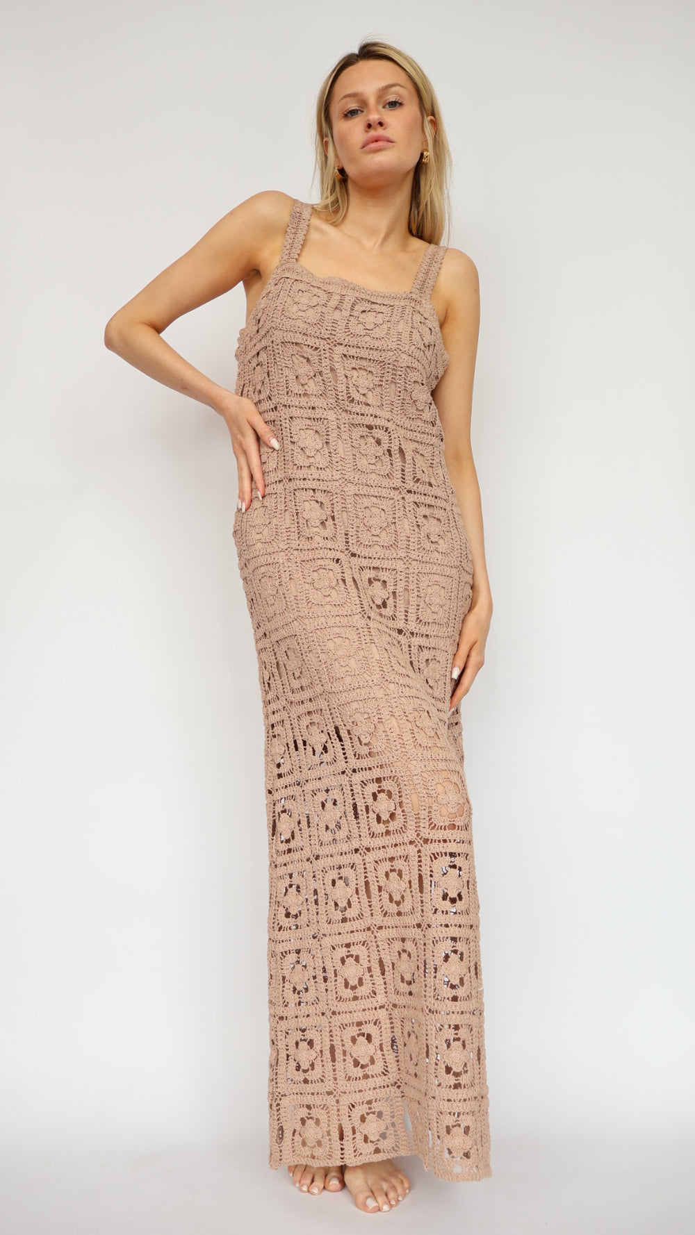 Crochet Maxi Tank Dress