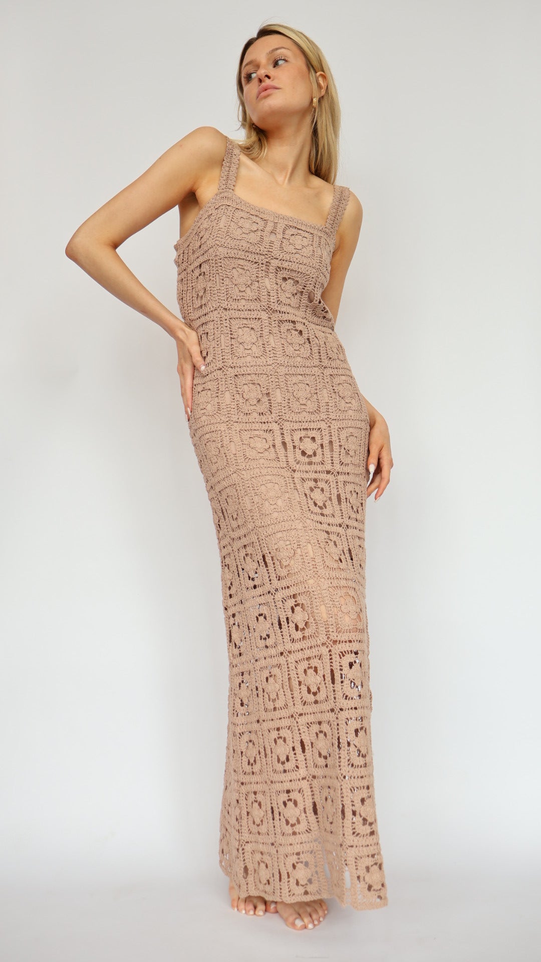 Crochet Maxi Tank Dress