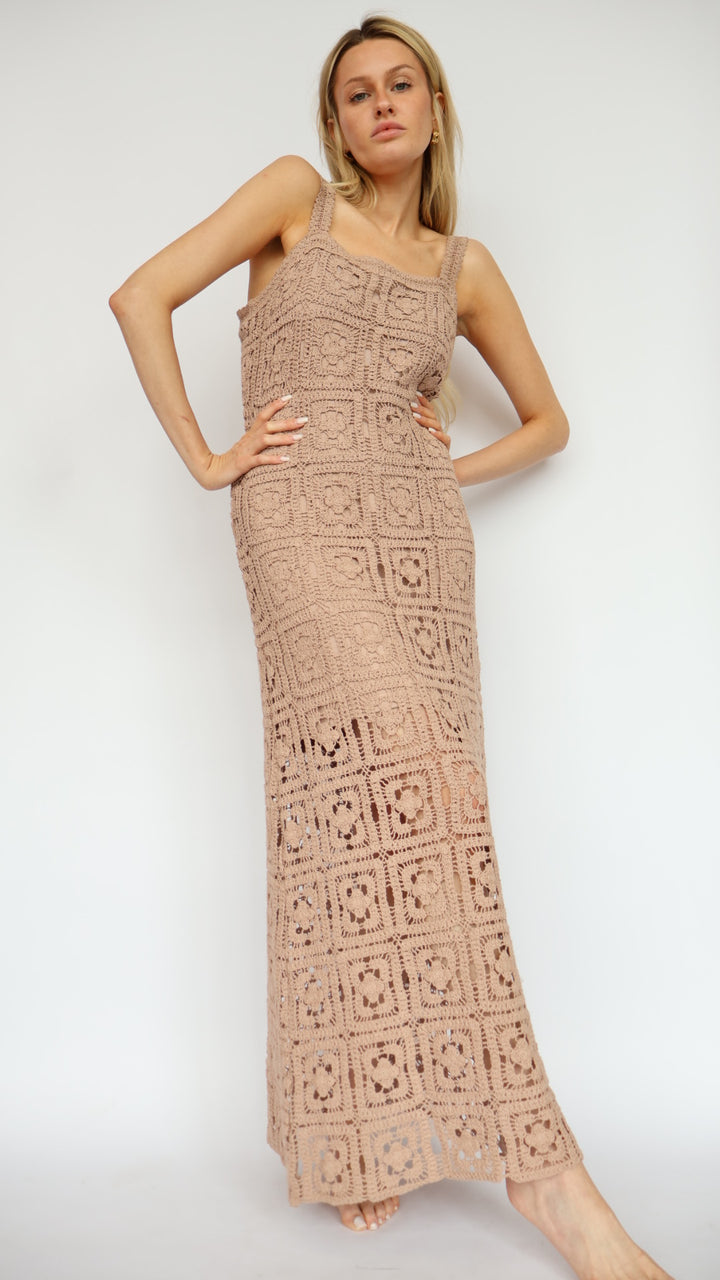 Crochet Maxi Tank Dress