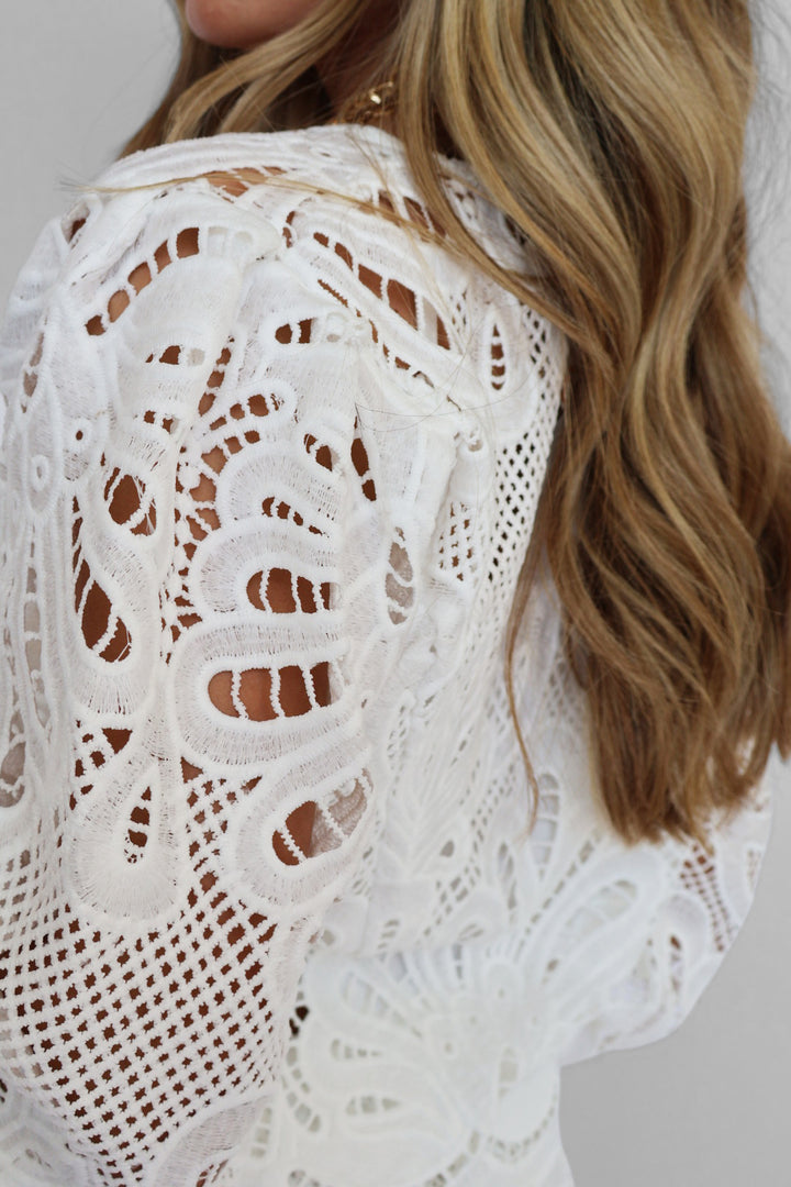 Embroidery Lace Top