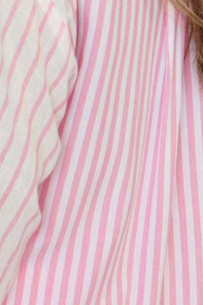 Stripe Twist Front Top