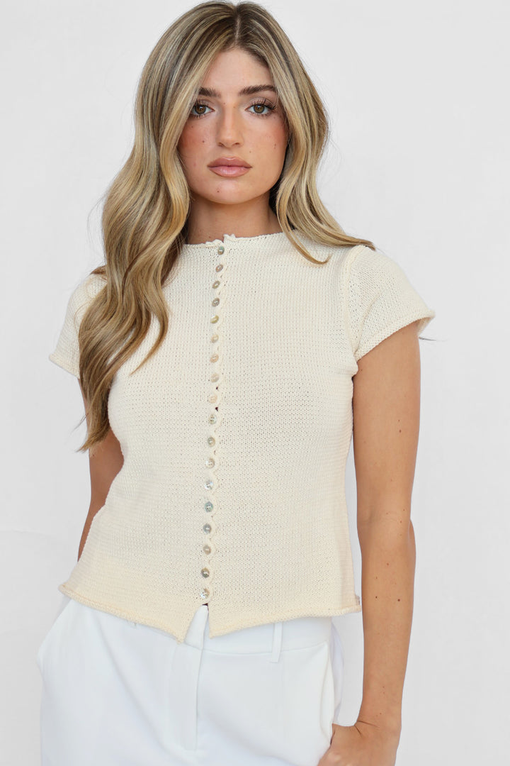 Short Sleeve Knit Top