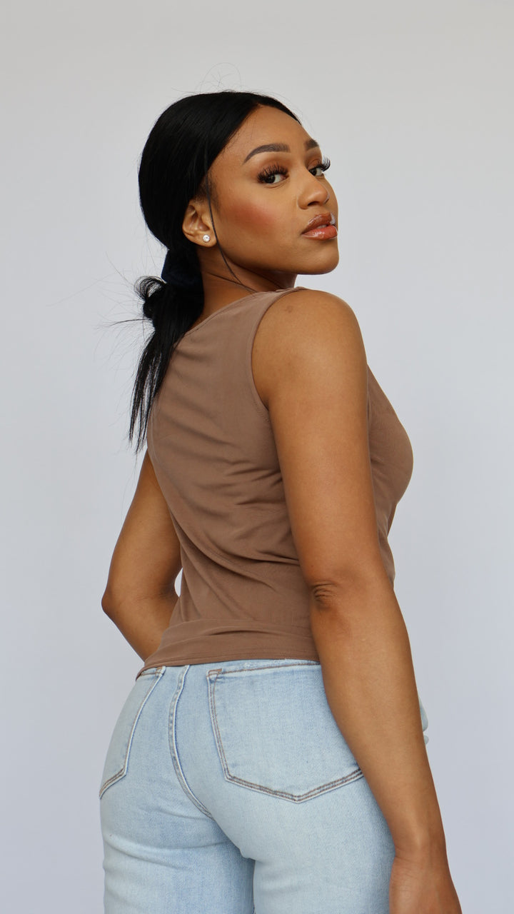 The Amal Cowl Neck Top