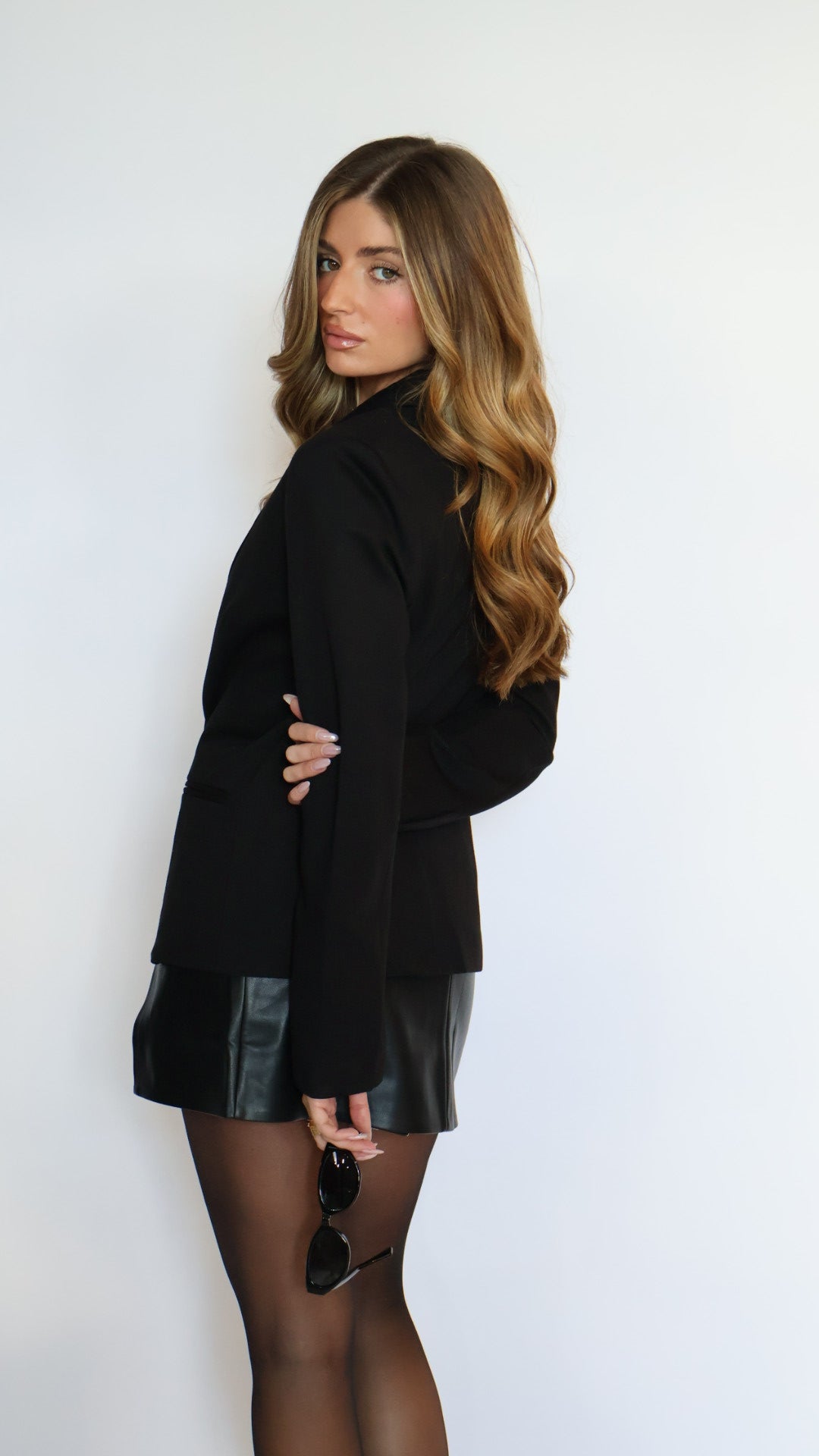 Double Breasted Stretch Blazer