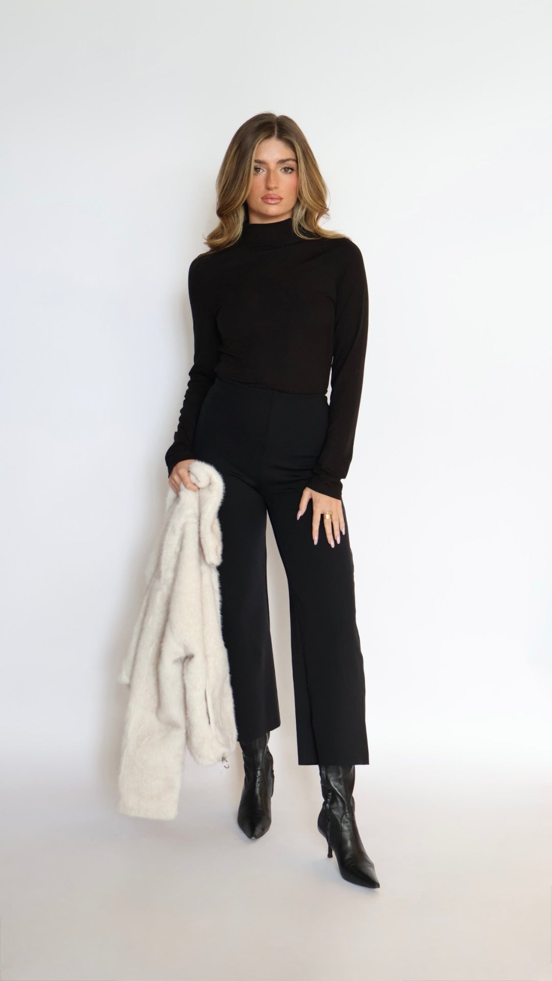 Commando Neoprene Cropped Wide Leg
