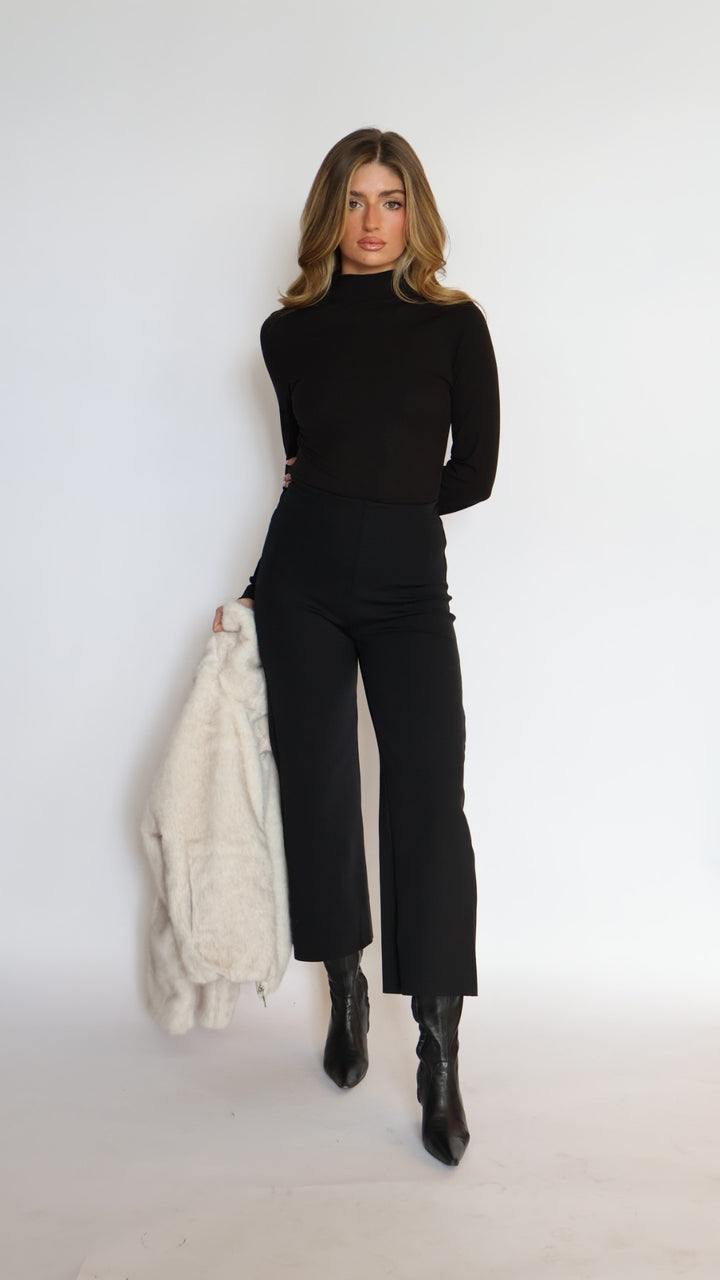 Commando Neoprene Cropped Wide Leg