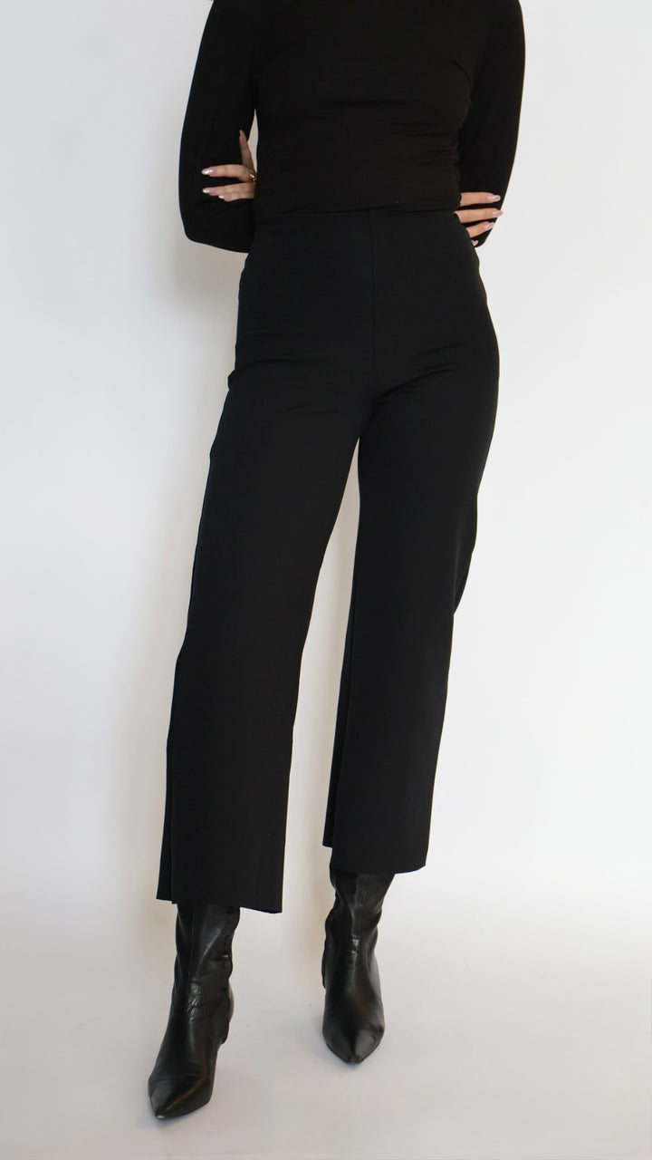 Commando Neoprene Cropped Wide Leg