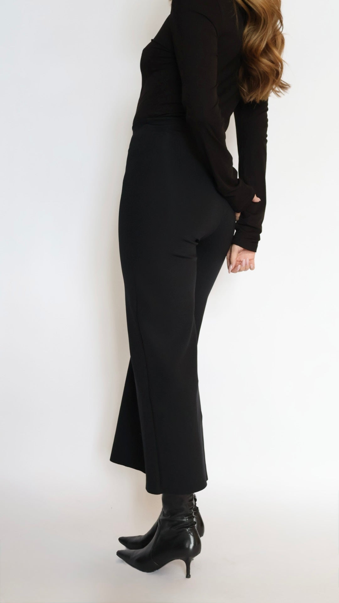 Commando Neoprene Cropped Wide Leg