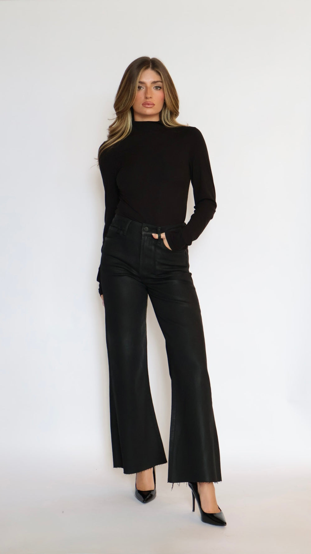 Dear John Denim Fiona Wide Leg Jeans Concrete