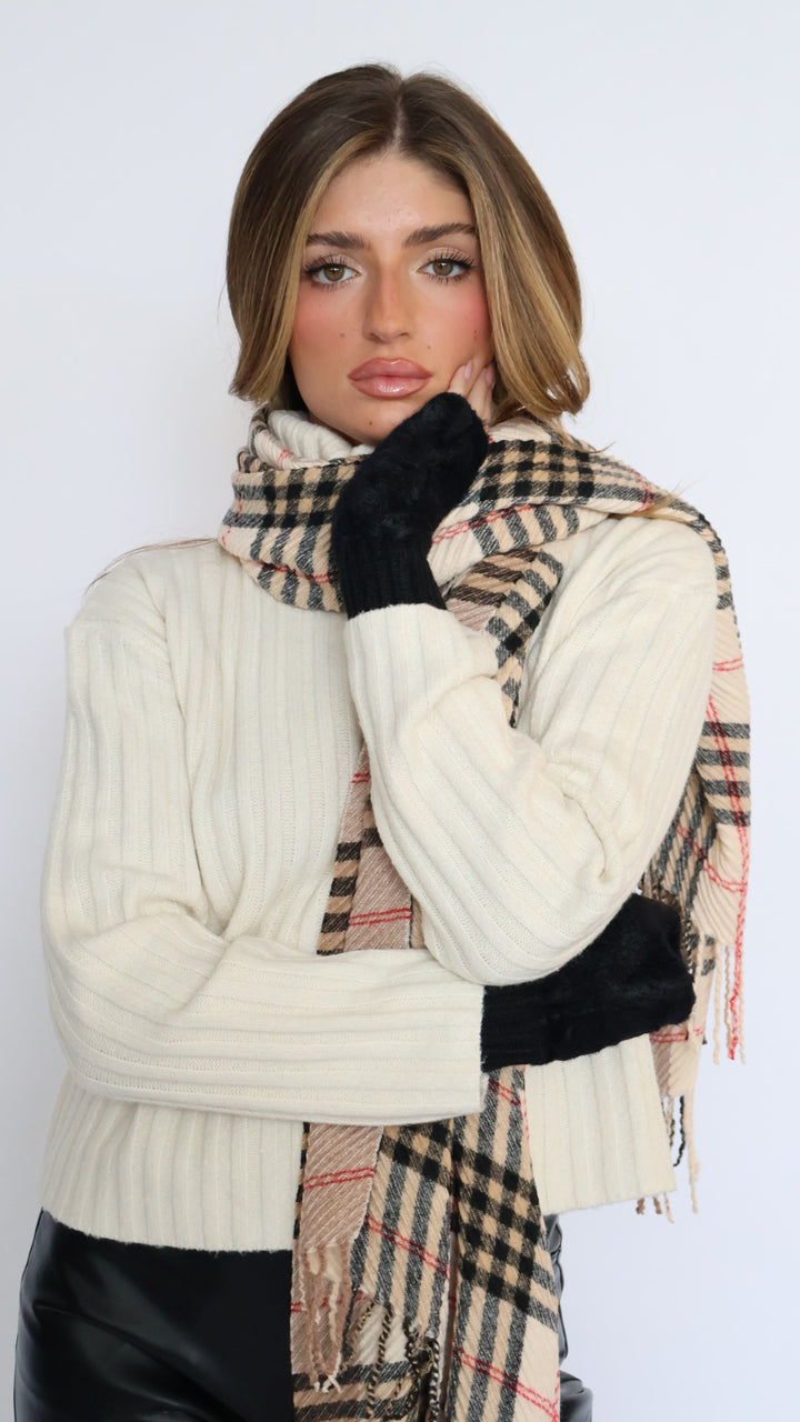 Plush Fingerless Gloves