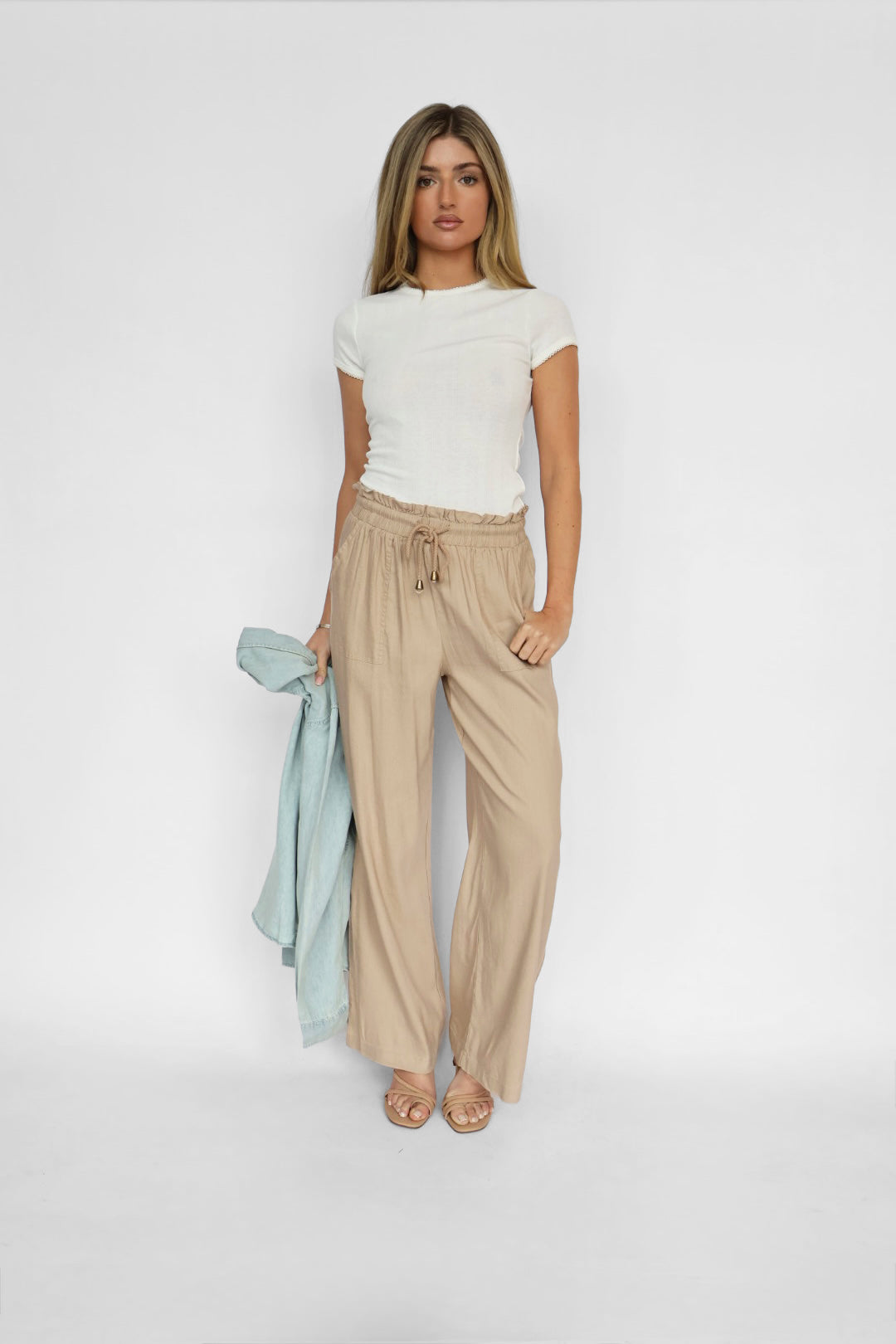 Pre Order Stormi Linen Drawstring Pants