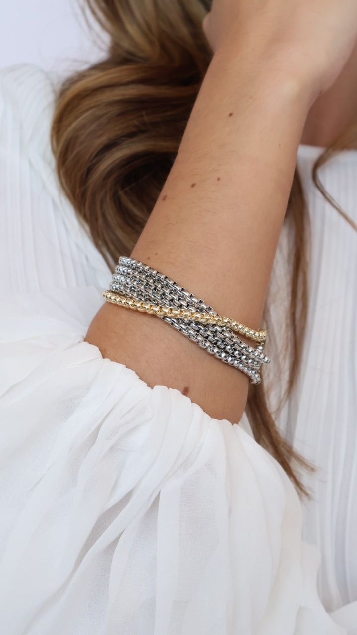 Magnetic Two Tone Bracelet