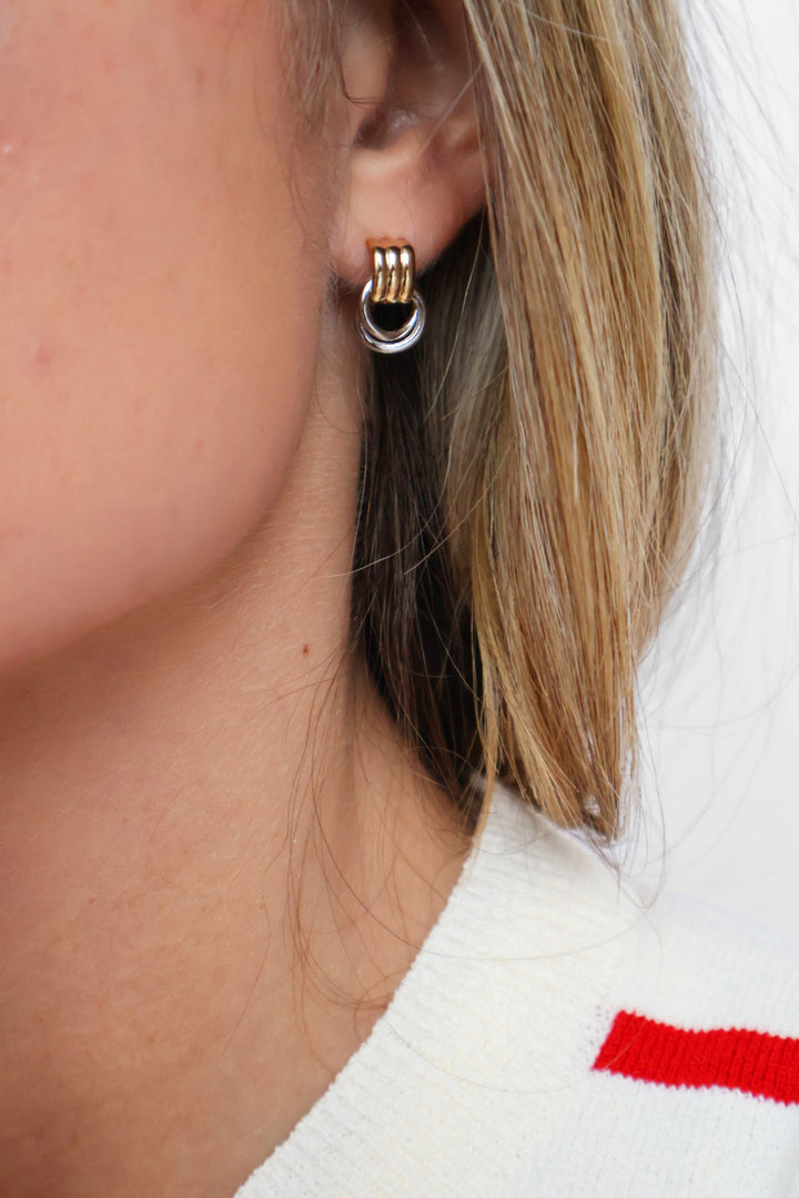 Gold Dipped Two Tone Studs