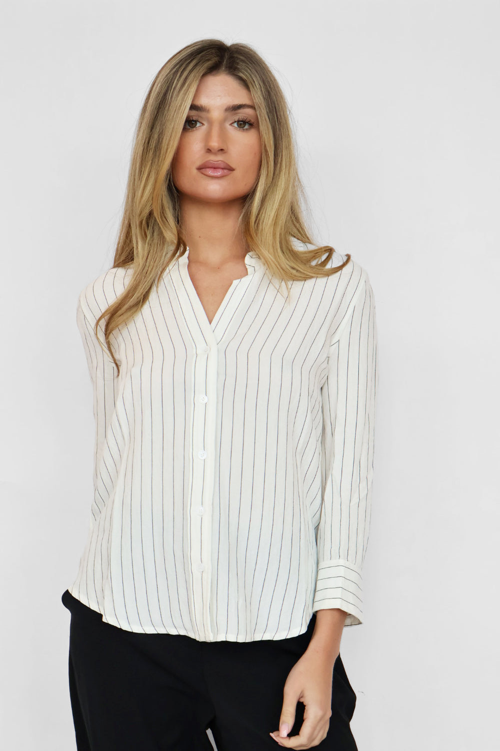 Pinstripe Button Down